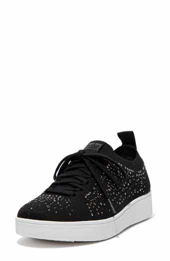 FitFlop Rally Rhinestone Knit Trainer Sneaker