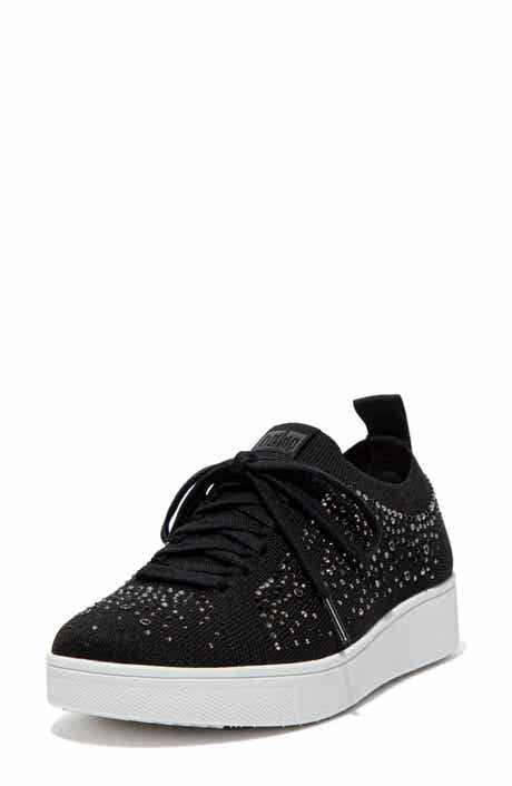 FitFlop Rally Rhinestone Knit Trainer Sneaker