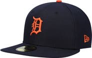 New Era Men's New Era Navy Detroit Tigers Authentic Collection On-Field Road 59FIFTY Fitted Hat