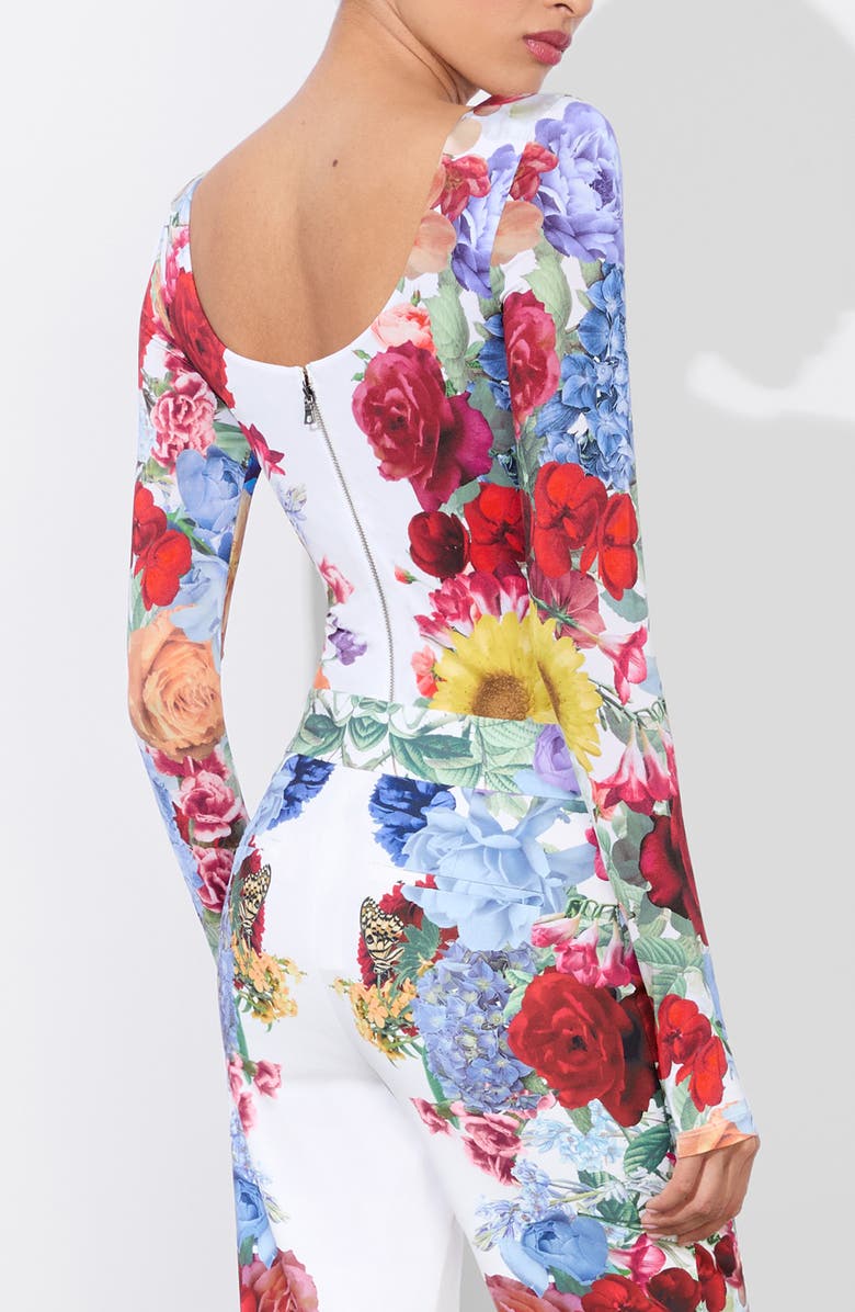 Rhys Floral Print Long Sleeve Bodysuit