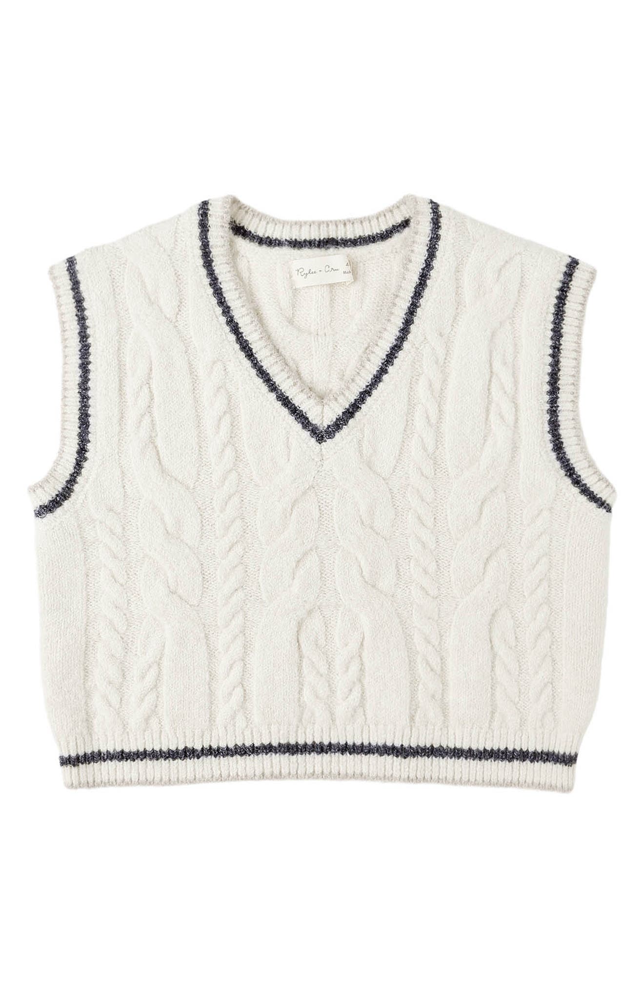 Kids' Cable Knit Sweater Vest