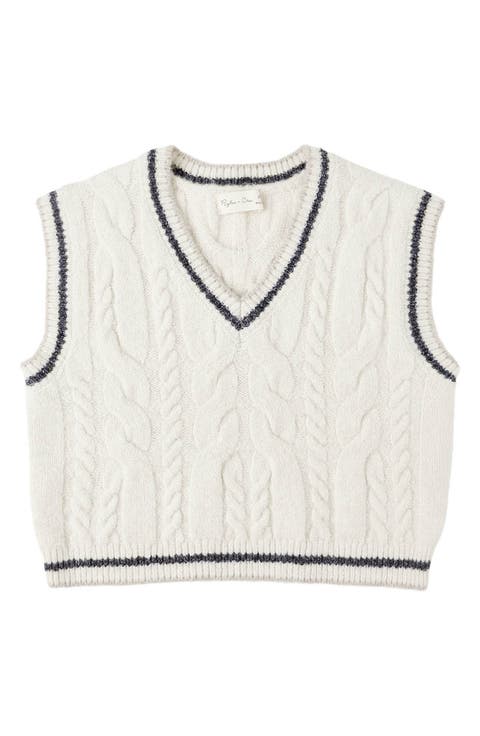 Kids' Cable Knit Sweater Vest