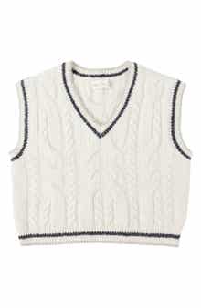 Kids' Cable Knit Sweater Vest