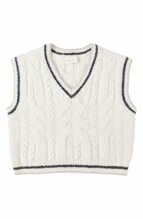 Kids' Cable Knit Sweater Vest