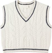 Rylee + Cru Kids' Cable Knit Sweater Vest