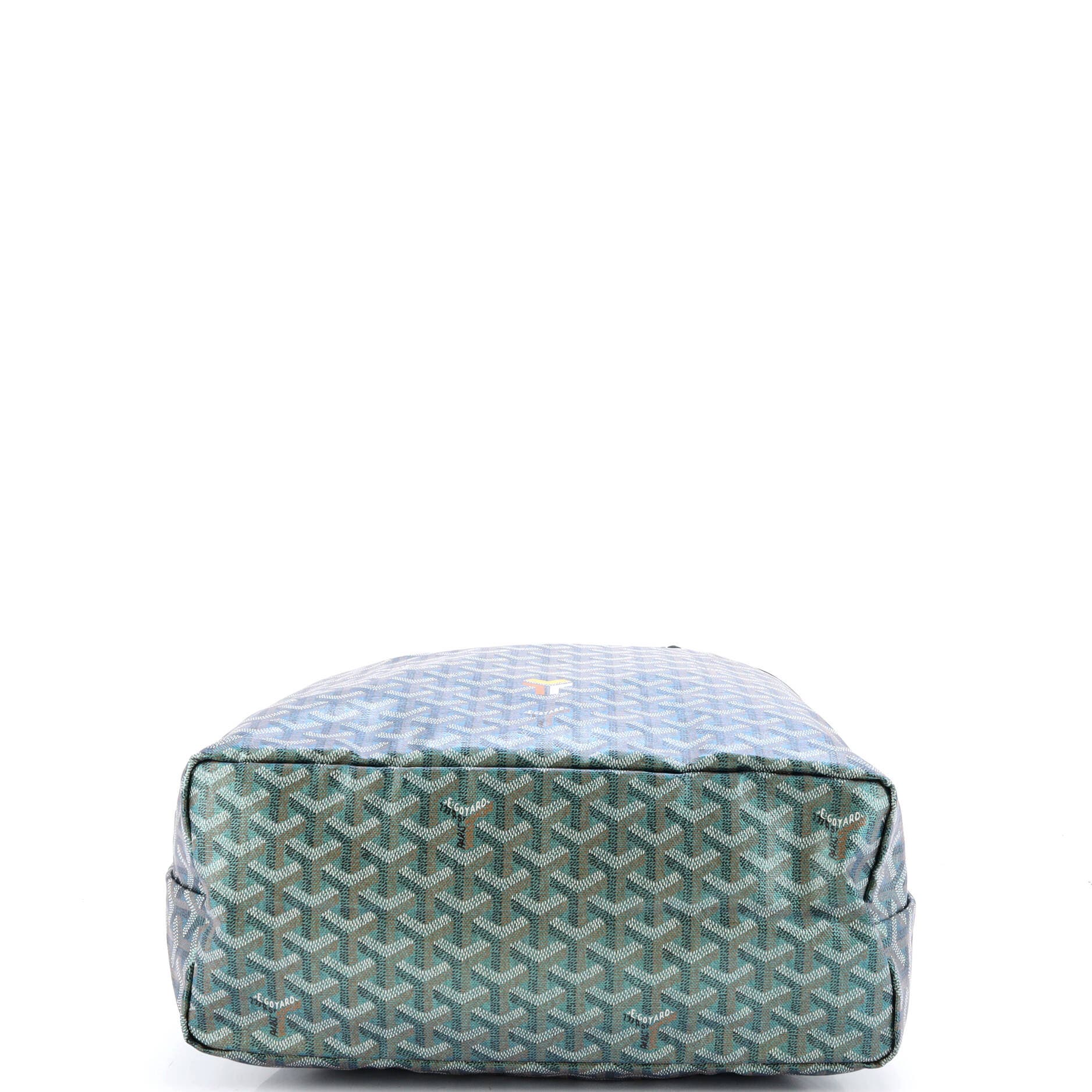Saint Louis Tote Iridescent Coated Canvas PM, Alternate, color, Green