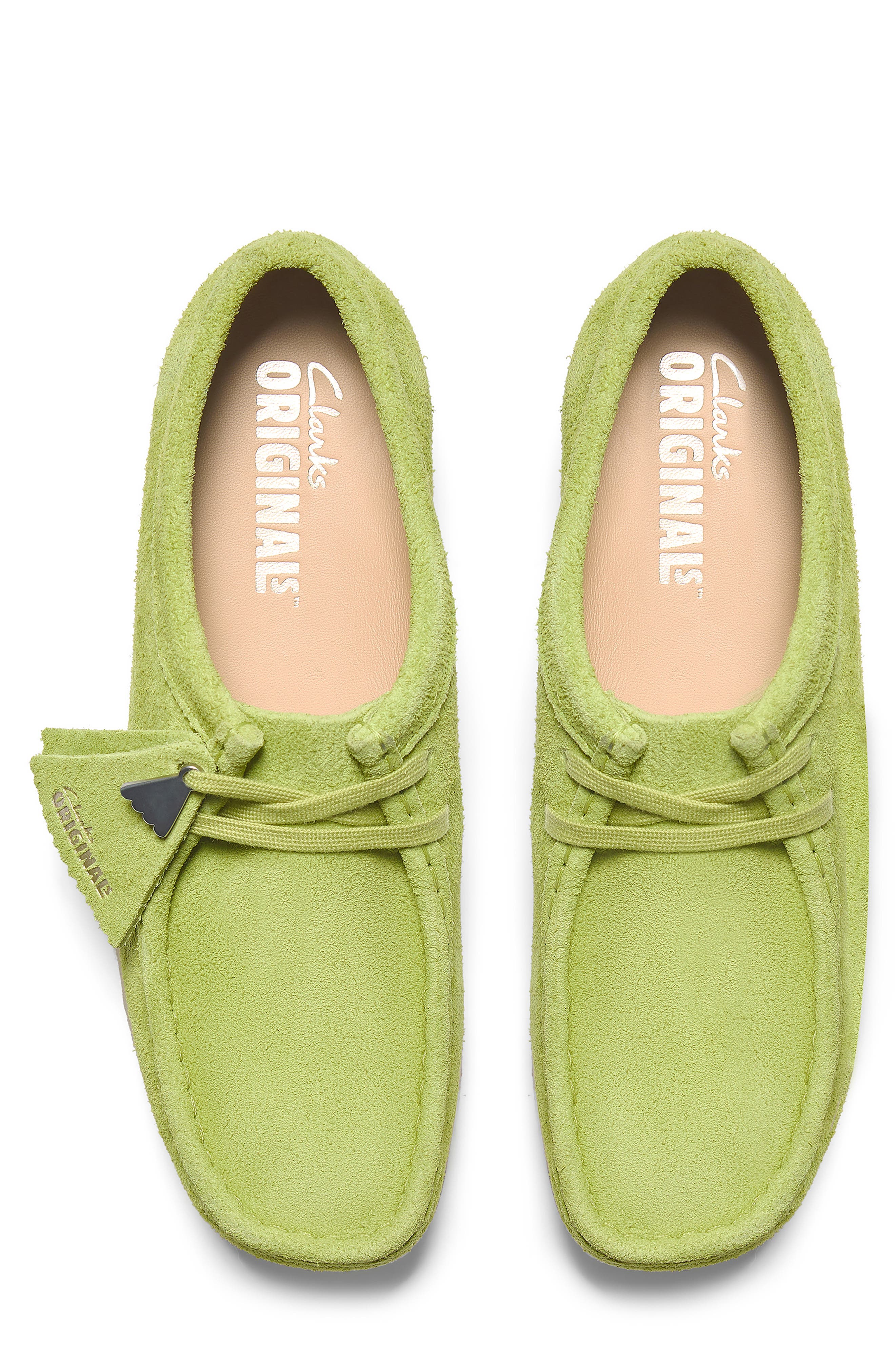 Clarks<sup>®</sup> Originals Wallabee Chukka Boot, Alternate, color, Lime Suede