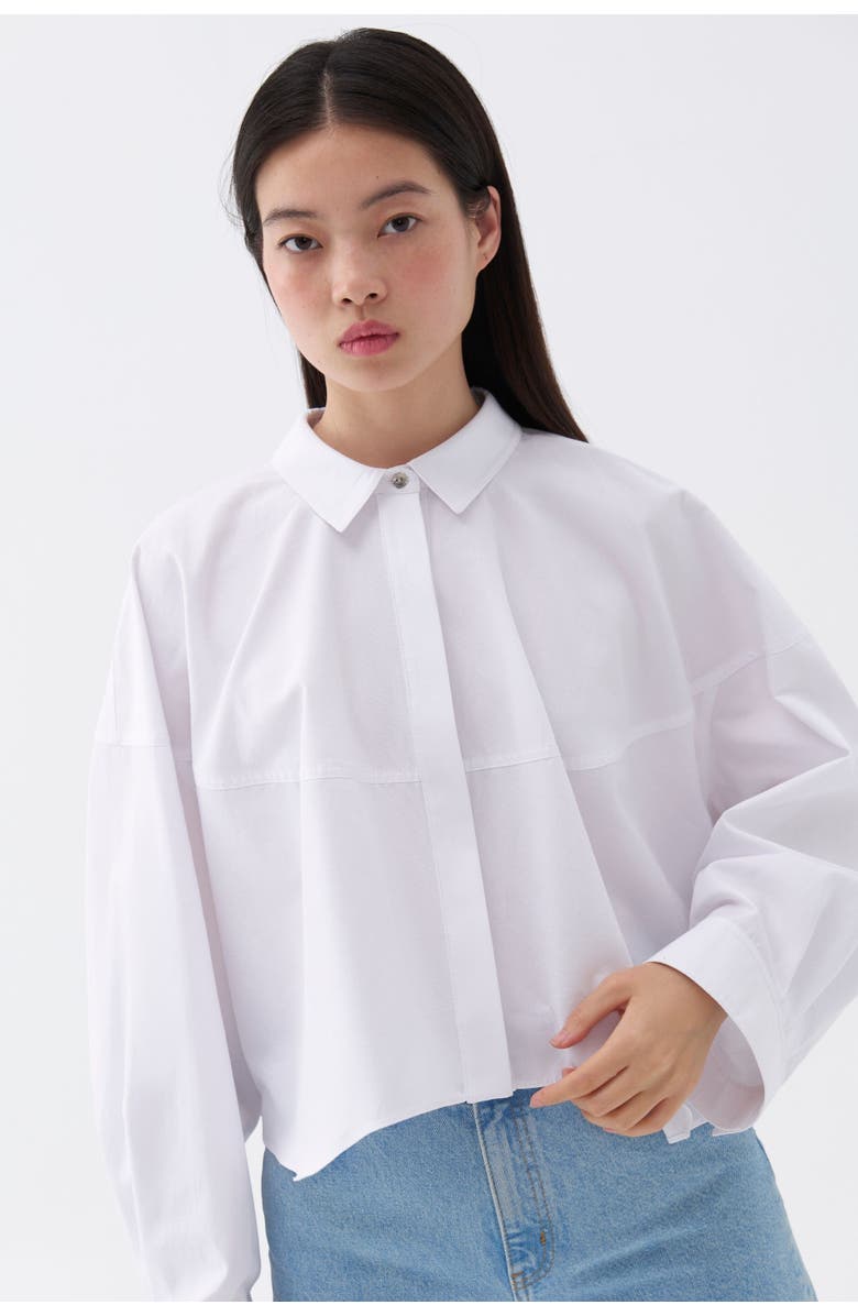 Nocturne Oversized Button-Up Shirt, Alternate, color, 