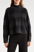 Eileen Fisher Stripe Wool Turtleneck Sweater