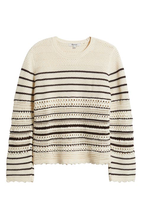 Open Stitch Cotton Sweater