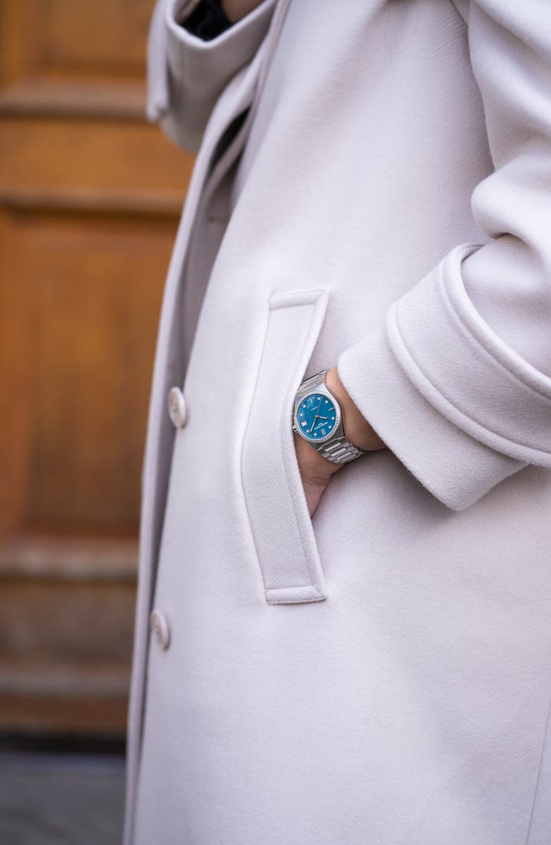 FREDERIQUE CONSTANT Highlife Diamond Automatic Bracelet Watch, 34mm, Alternate, color, Silver-Tone