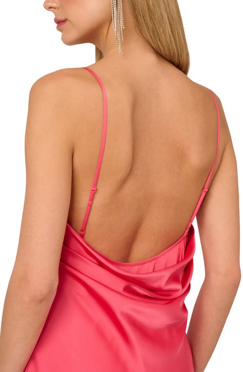 ADRIANNA PAPELL ADRIANNA PAPELL COWL BACK SLIPDRESS GOWN