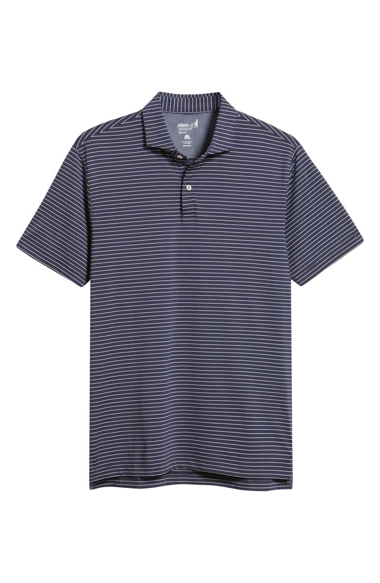 johnnie-O Beau Stripe Performance Polo, Alternate, color, Navy