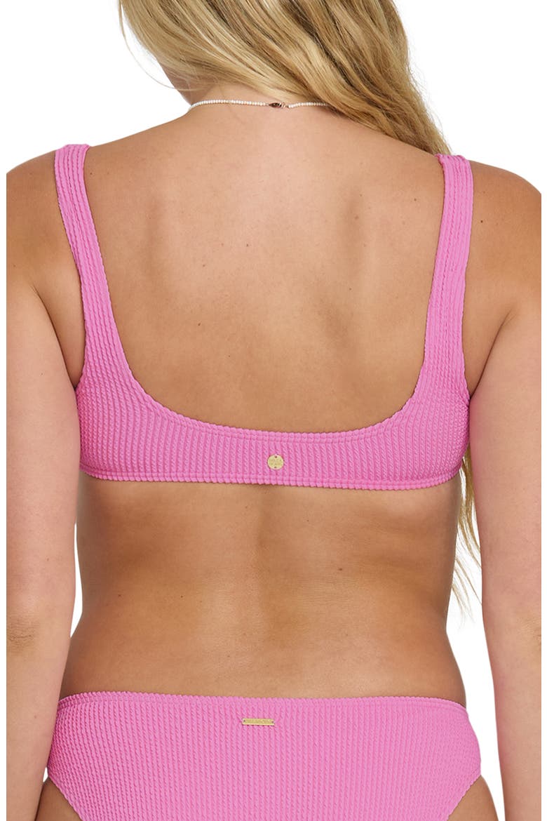 Summer Texture Swim Top, Alternate, color, PARTY PINK