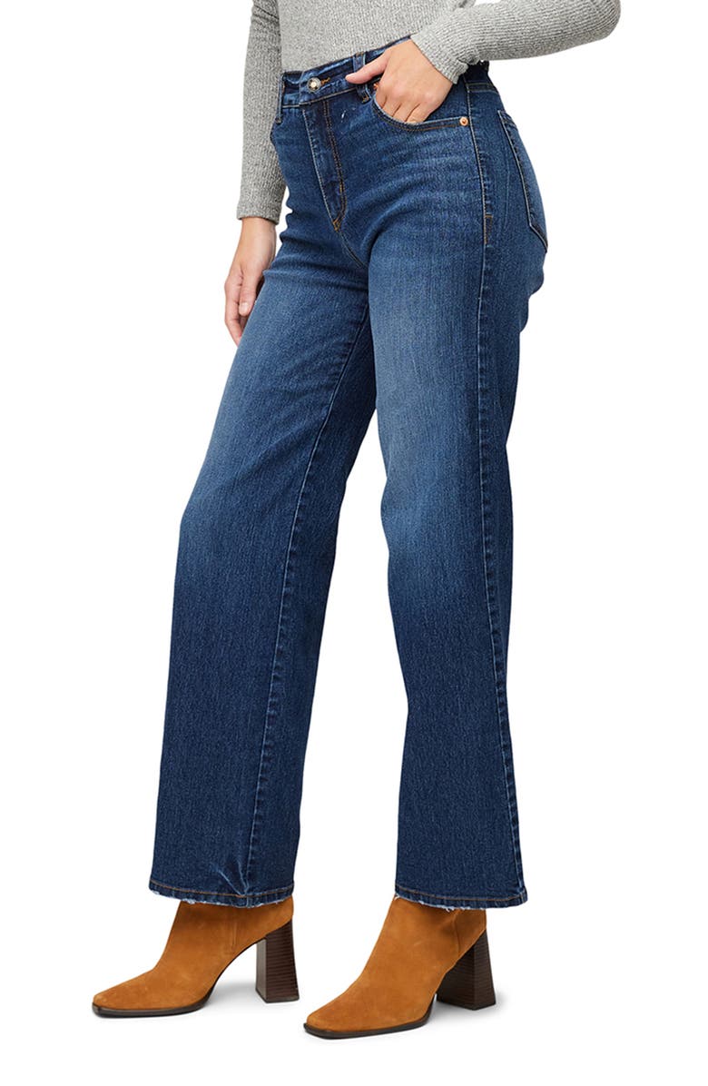 Karen Kane Jessie Straight Leg Jeans, Alternate, color, Denim