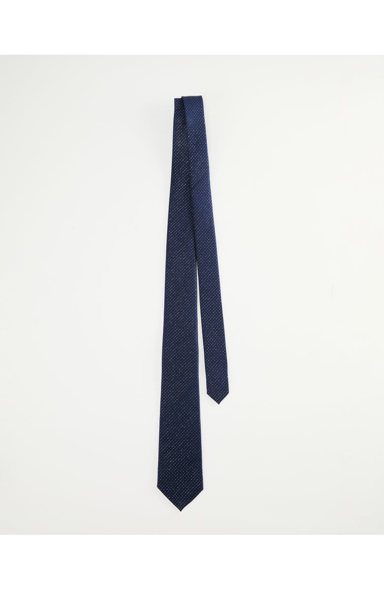Knottery & Co Grid Light Silk Jacquard Tie, Alternate, color, Navy