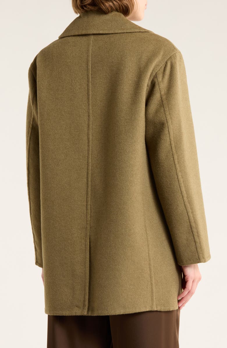Vince Wool Blend Car Coat, Alternate, color, Dark Artichoke