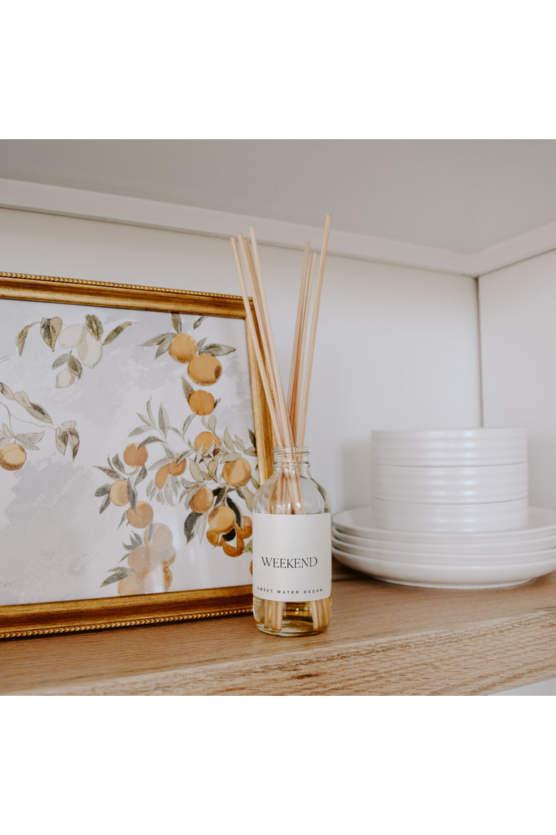 Clear Glass Reed Diffuser - Woods & Earthy Scents, Alternate, color, Weekend