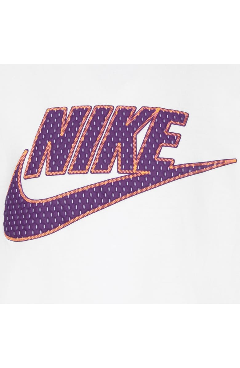 Nike Kids' Faux Mesh Futura Logo T-Shirt, Alternate, color, White