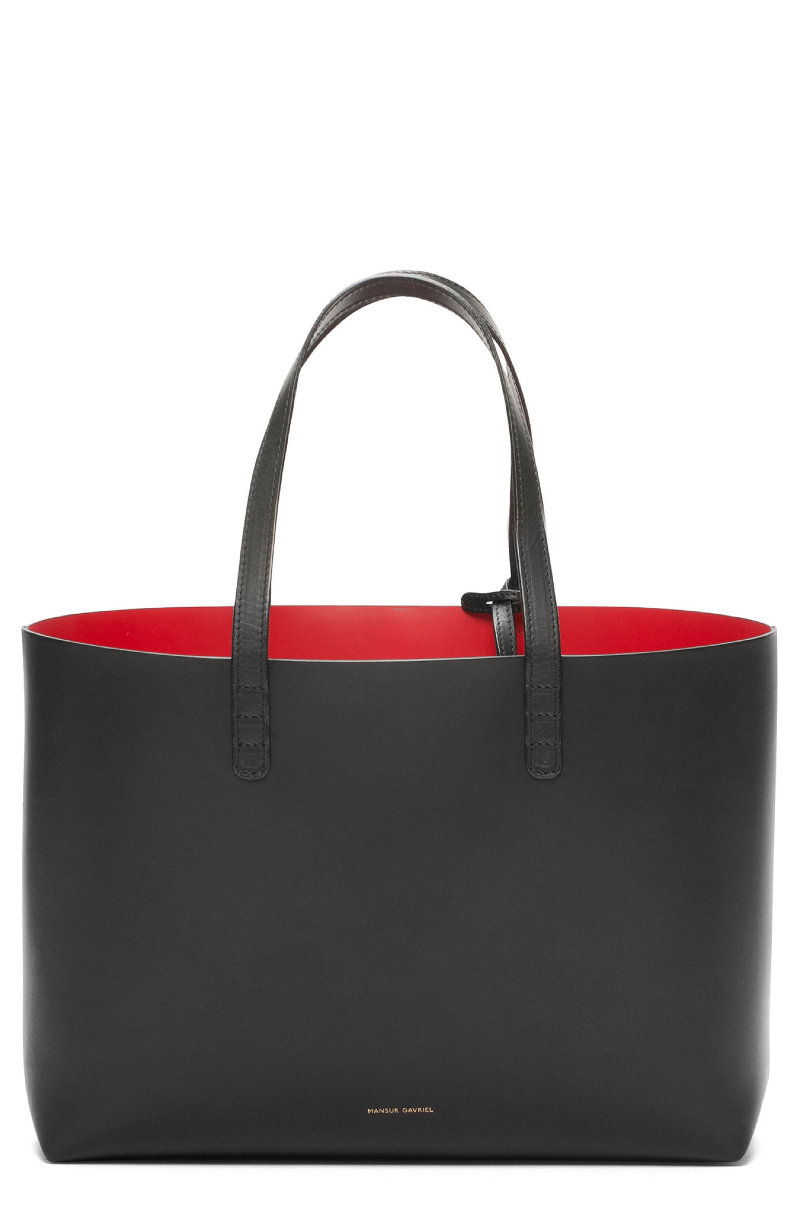 Mansur Gavriel Small Leather Tote, Main, color, 