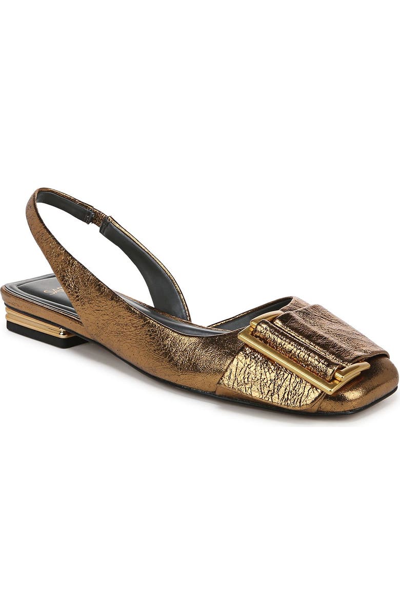 SARTO by Franco Sarto Tracy Slingback Half D'Orsay Flat, Main, color, Bronze