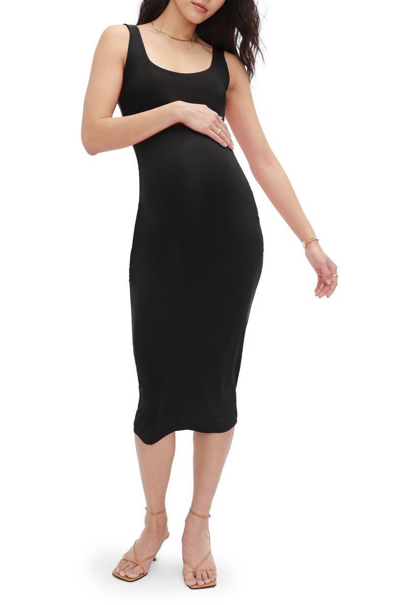 HATCH The Body Maternity Midi Tank Dress, Main, color, 