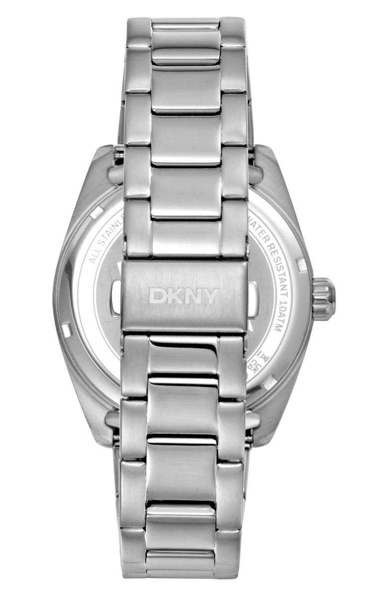 DKNY Day Date Bracelet Watch, 40mm, Alternate, color, Black