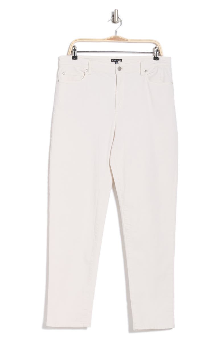 Eileen Fisher High Waist Slim Fit Jeans, Alternate, color, Undyed Natural