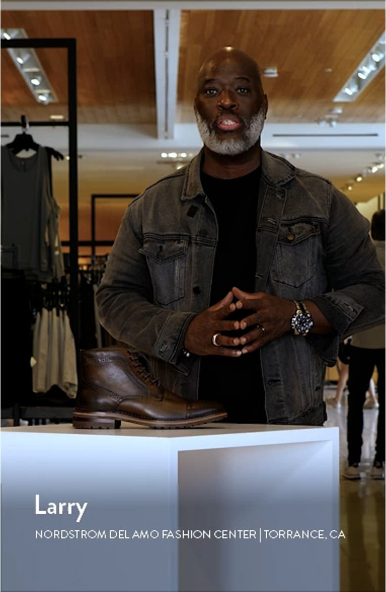 Benton Leather Cap Toe Boot, sales video thumbnail