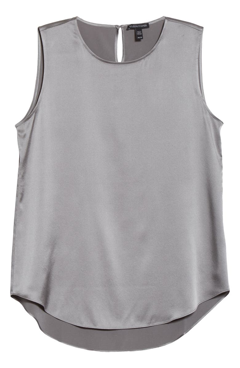 Eileen Fisher Stretch Silk Tank, Alternate, color, 