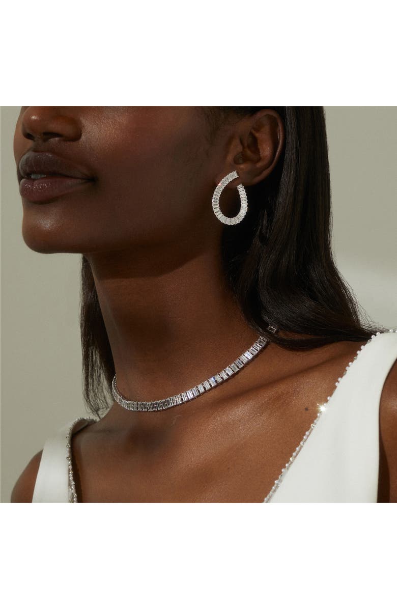 Nadri Chateau Cubic Zirconia Front to Back Earrings, Alternate, color,