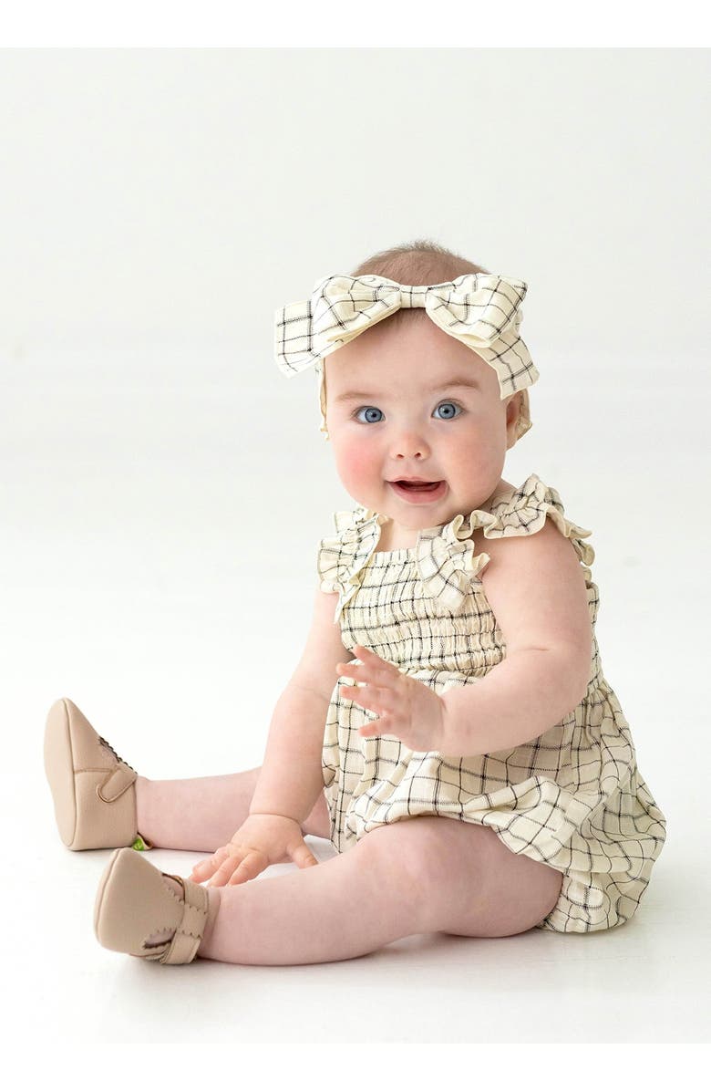 Mabel + Honey Maple Baby SS Romper, Alternate, color, Ivory