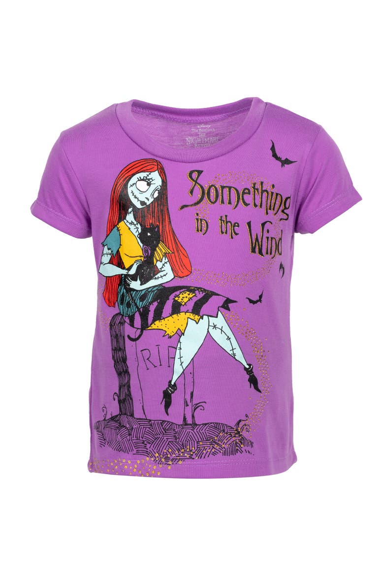 Nightmare Before Christmas Sally T-Shirt & Leggings Set, Alternate, color, Purple / Black