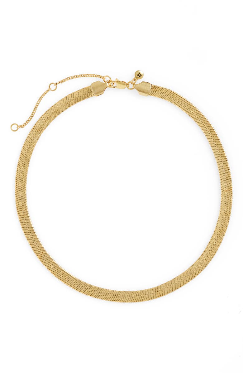 Madewell Chunky Herringbone Chain Necklace, Main, color, 