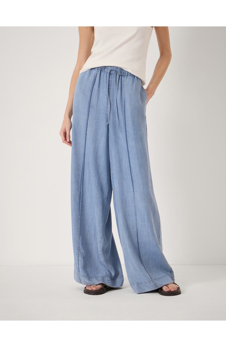 Hush Petunia Chambray Trousers, Main, color, Light Washed Denim