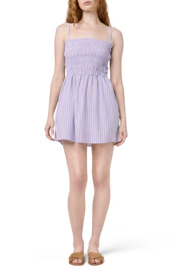 Florence By Mills Stripe Smocked Bodice Cotton Blend Mini Sundress