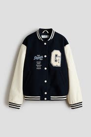 H&M Appliquéd Baseball Jacket
