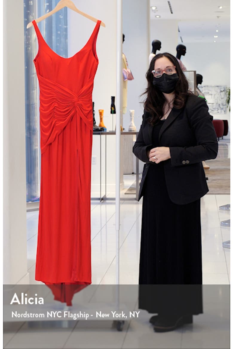 Ruched Waist Column Gown video