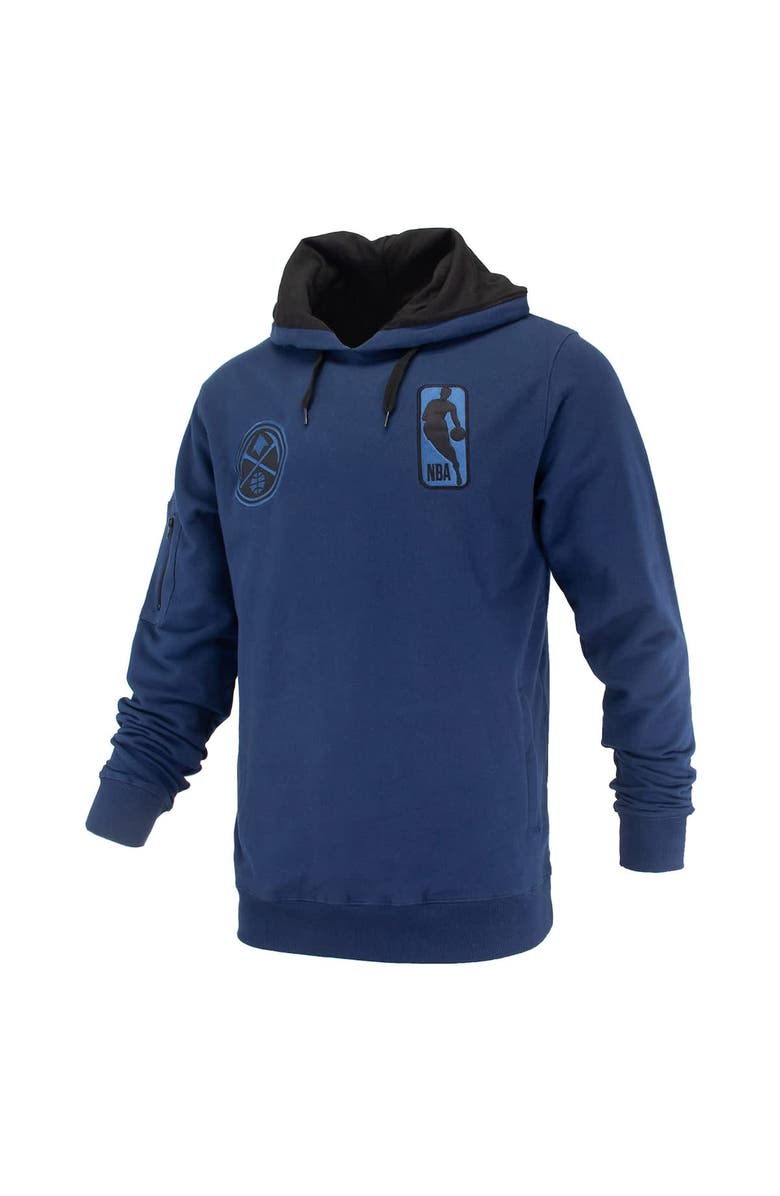 FISLL Unisex FISLL Navy Denver Nuggets Logoman Shadow Collection Pullover Hoodie, Alternate, color, Navy