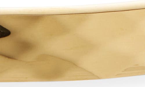 Sterling Forever Verlyn Hammered Bangle Bracelet In Gold