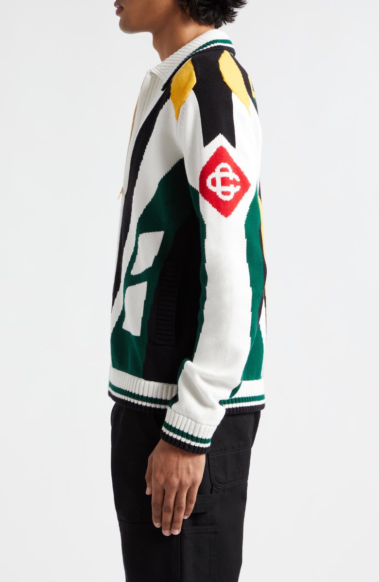 Casablanca Casa Racing Knit Jacket, Alternate, color, 