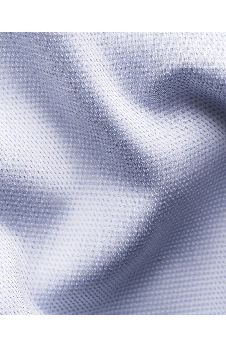 Eton Slim Fit Textured Cotton Dress Shirt, Alternate, color, Light Purple