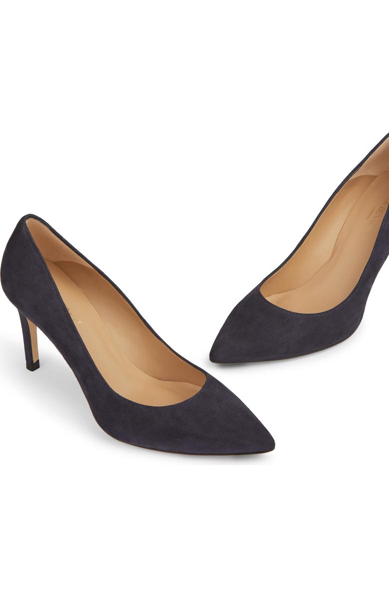 LK Bennett Floret Pointed Toe Pump, Alternate, color, Navy