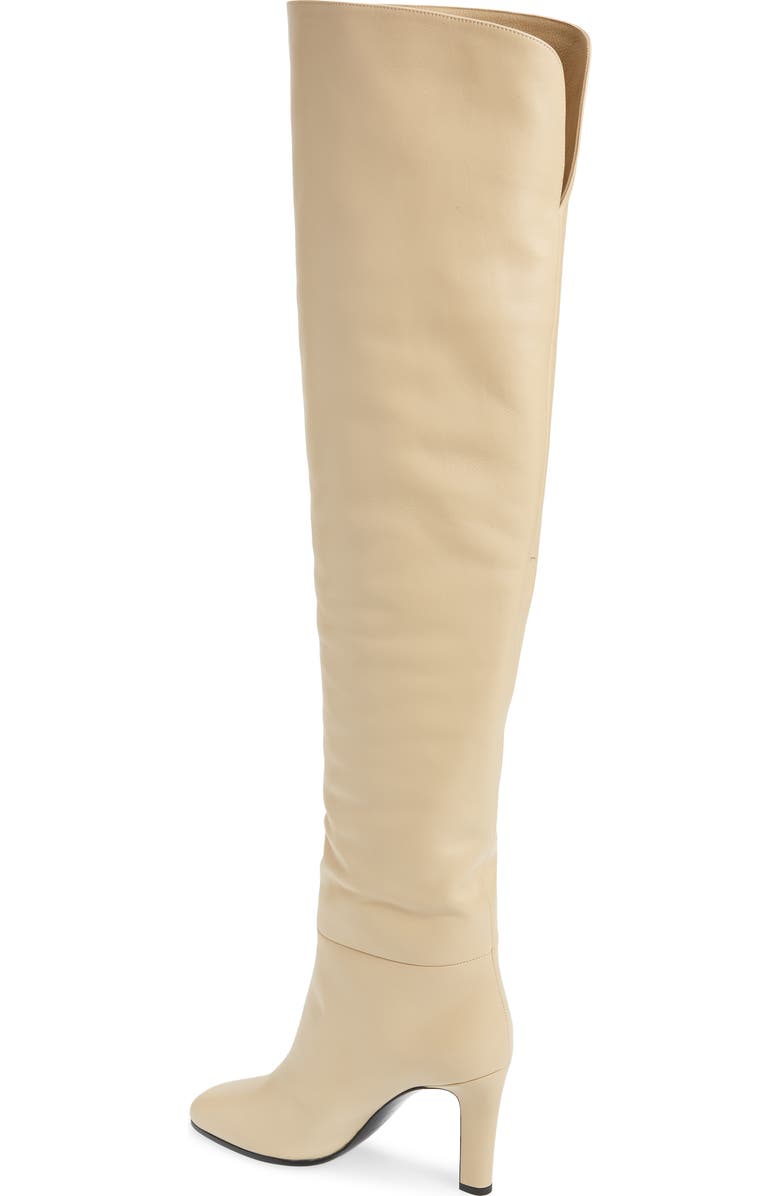 Saint Laurent Blu Over the Knee Boot, Alternate, color,