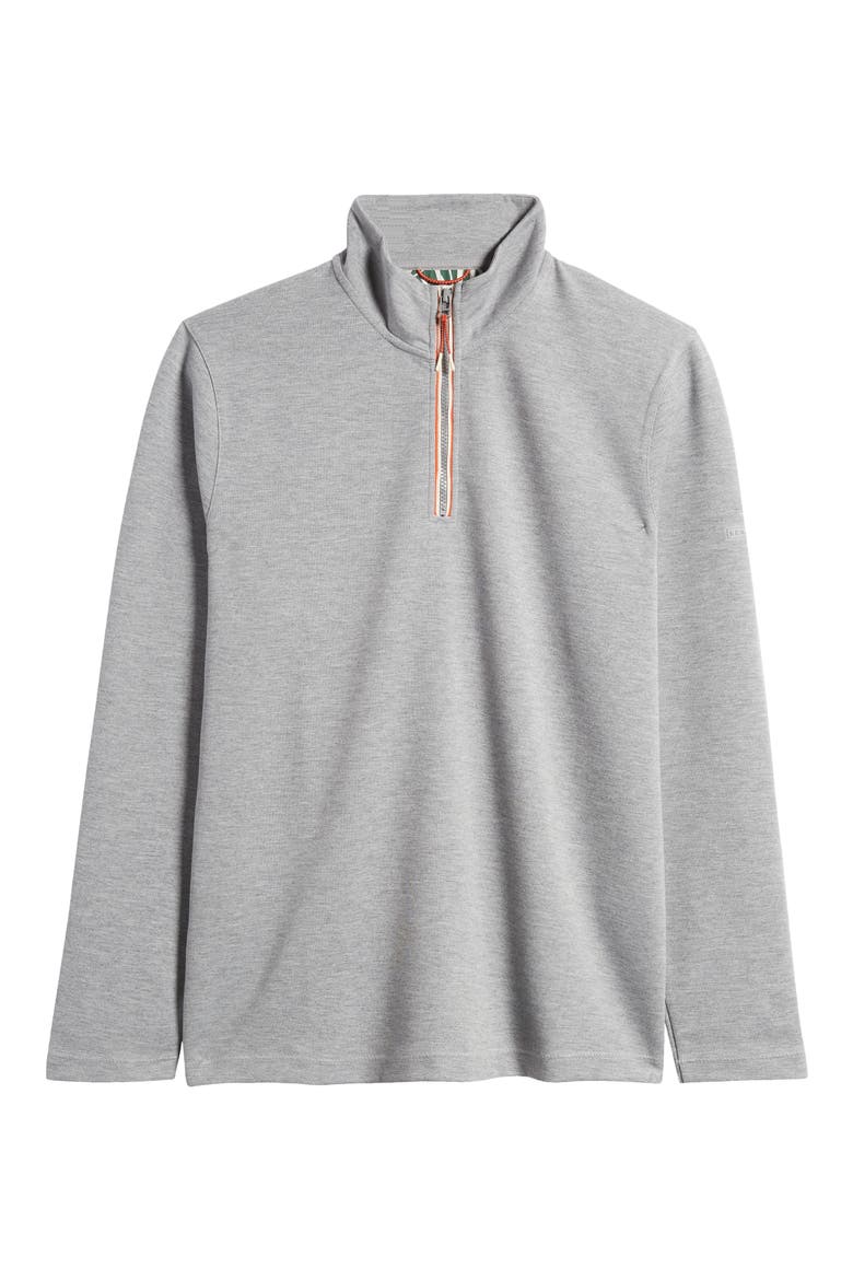 Tatterset Quarter Zip Pullover, Alternate, color, GREY MARL