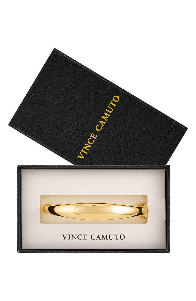 Vince Camuto Hinged Bangle Bracelet, Alternate, color, Gold Tone