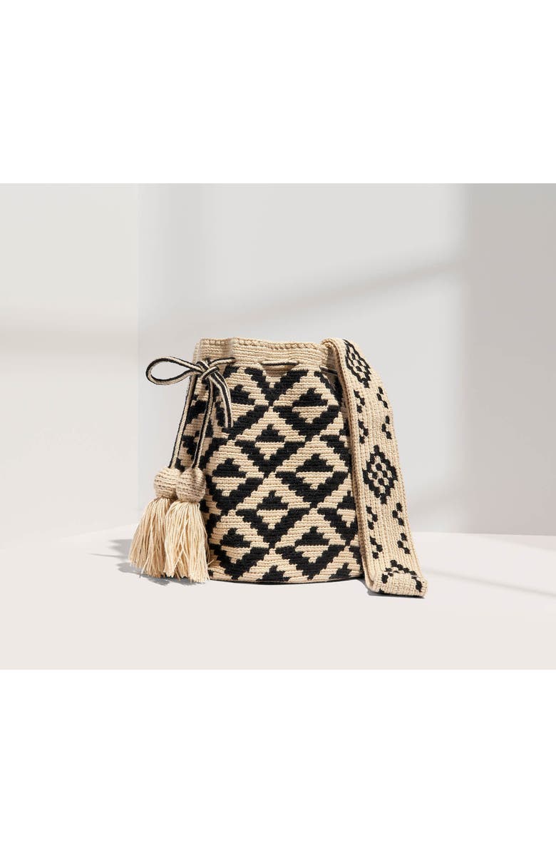 One Thread Collective Maribel Bag, Alternate, color, Beige + Black