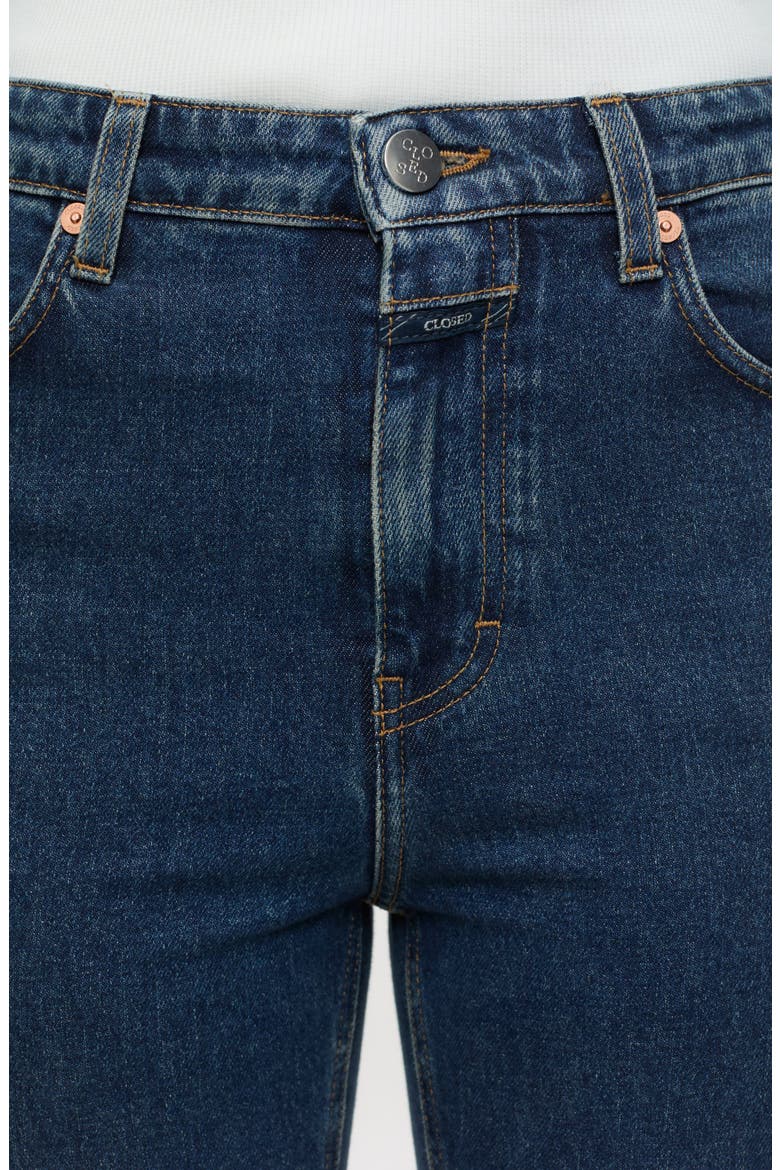 Hi-Sun High Waist Ankle Flare Jeans, Alternate, color, DARK BLUE