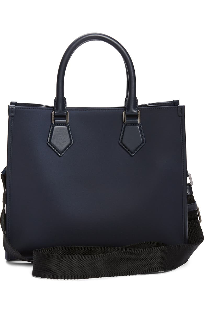 Dolce&Gabbana Large White Logo Nylon Shopper, Alternate, color,