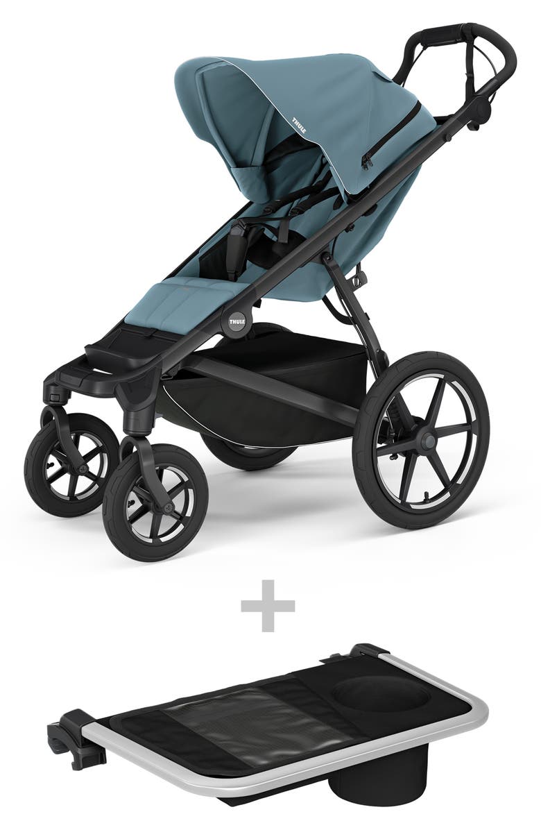 Thule Urban Glide 4 Wheel All Terrain Stroller Bundle, Main, color, Mid Blue